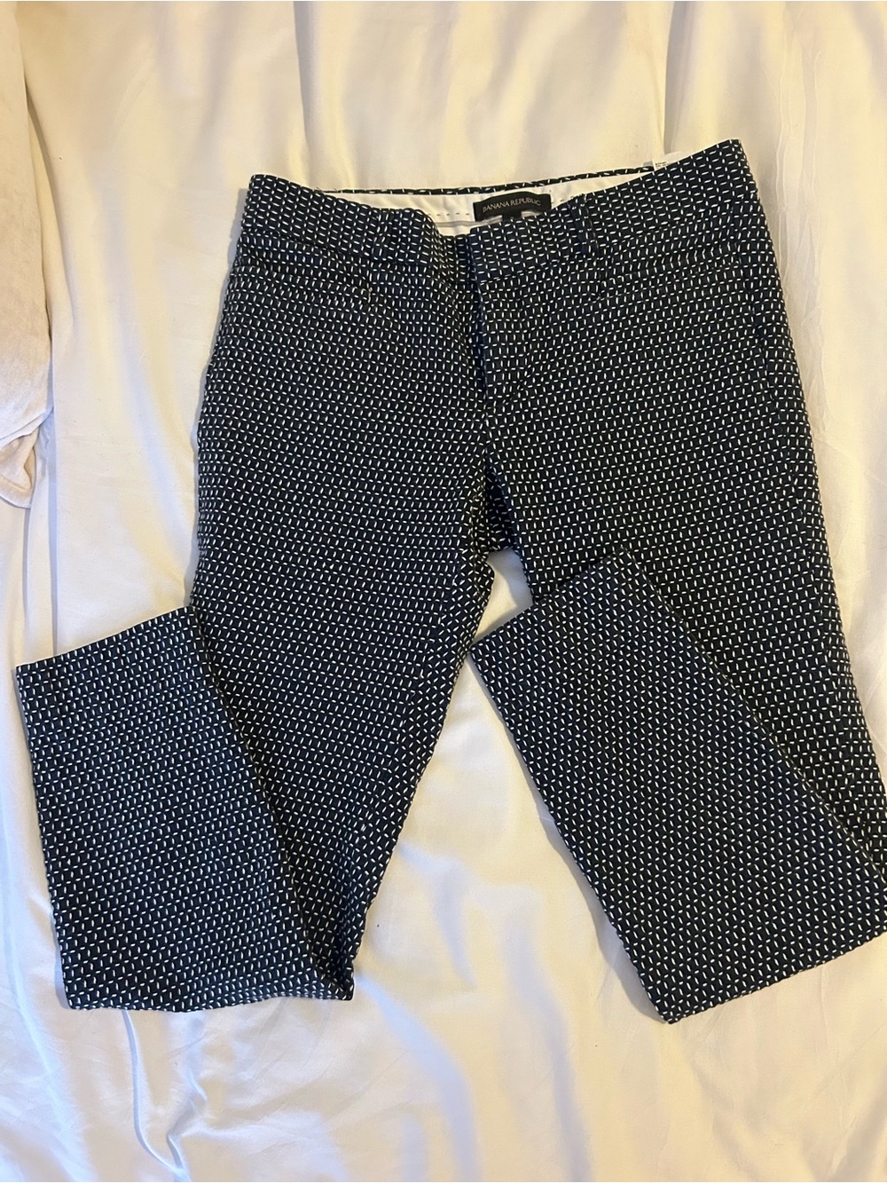 Banana Republic Black & White Patterned pants